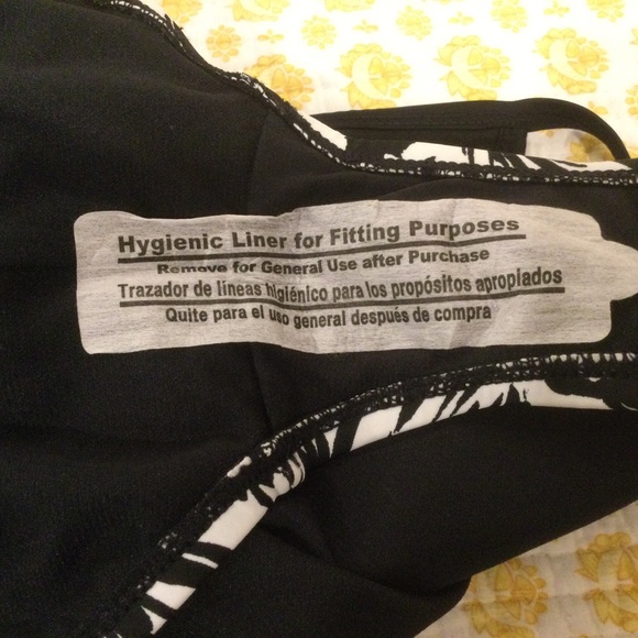 Back & White One Piece High Neck Swimsuit NWOT - Picture 4 of 5